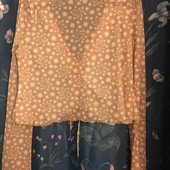 Free People Marne Top - Medium, Gold Combo - Picture 3 of 4